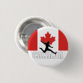 Canada Football Voetbal Nationaal Team Ronde Button 3,2 Cm (Voorkant /achterkant)