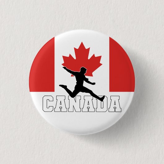 Canada Football Voetbal Nationaal Team Ronde Button 3,2 Cm (Voorkant)