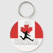 Canada Football Voetbal Nationaal Team Sleutelhanger (Voorkant)