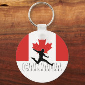 Canada Football Voetbal Nationaal Team Sleutelhanger (Voorkant)