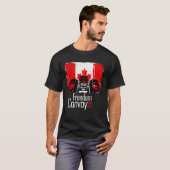 Canada Freedom Convoy 2022 Flagge Der Kanadischen T-shirt (Voorkant volledig)