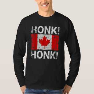 Canada Freedom Convoy 2022 Truckers Honk! Edelacht T-shirt