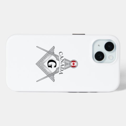 Canada freemasonry sign Case-Mate iPhone case (Achterkant (horizontaal))