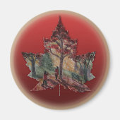 Canada Fridge Magnet Canada Maple Leaf Magnets (Voorkant)