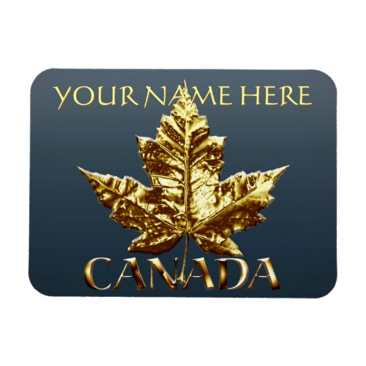 Canada Fridge Magnet Gold Canada Souvenir Magnets Magneet (Horizontaal)