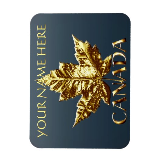 Canada Fridge Magnet Gold Canada Souvenir Magnets Magneet (Verticaal)