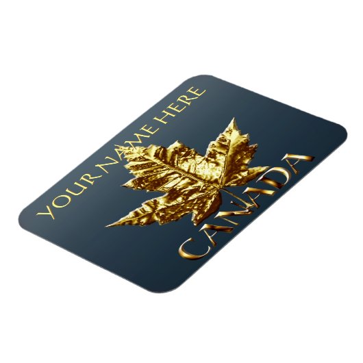 Canada Fridge Magnet Gold Canada Souvenir Magnets Magneet (Linkerzijde)