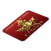 Canada Fridge Magnet Gold Canada Souvenir Magnets Magneet (Linkerzijde)