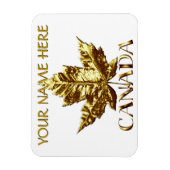 Canada Fridge Magnet Gold Canada Souvenir Magnets Magneet (Verticaal)