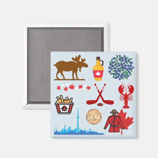 Canada Fun Magneet (Voorkant / Achterkant)