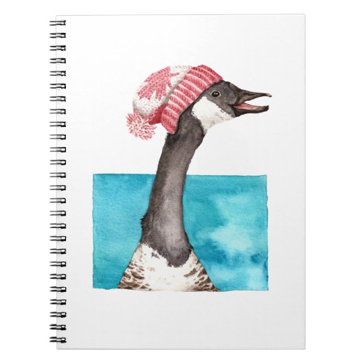 Canada Gans in een Toque Notitieboek (Voorkant)