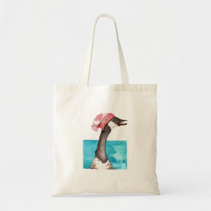 Canada Gans in een Toque Tote Bag