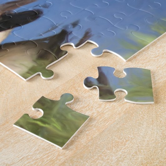 Canada gans in waterolieverf  legpuzzel (Zijkant)