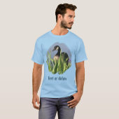 Canada Gans Iriden Dier Kunst Persoonlijk T-shirt (Voorkant volledig)