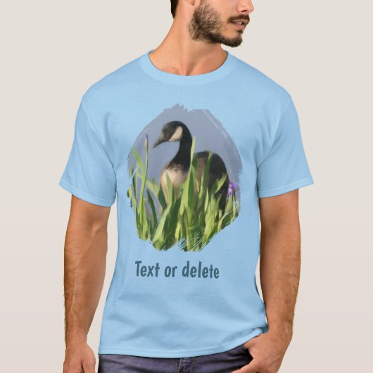 Canada Gans Iriden Dier Kunst Persoonlijk T-shirt (Voorkant)