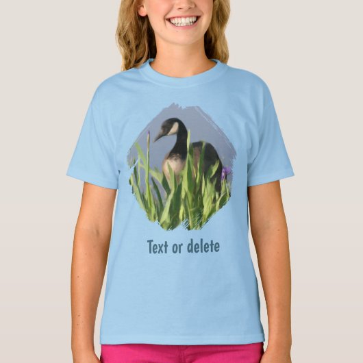 Canada Gans Irissen Dieren Kunst  T-shirt (Voorkant)