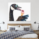 Canada Gans met Ice Cream Canvas (Insitu (Slaapkamer))