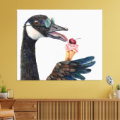 Canada Gans met Ice Cream Canvas (Insitu (Woonkamer))