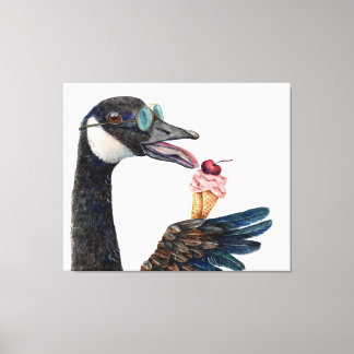 Canada Gans met Ice Cream Canvas