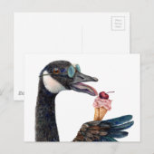 Canada Gans met Ijs Briefkaart (Voorkant / Achterkant)