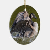 Canada gans met standvastigheid keramisch ornament (Rechts)