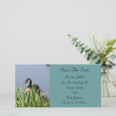 Canada Gans Schilderij Trouw Save The Date (Staand voorkant)