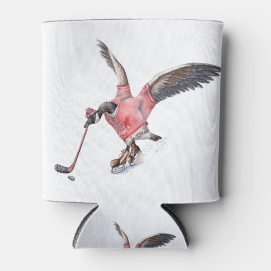 Canada Gans Spelen Hockey Blikjeskoeler (Voorkant)