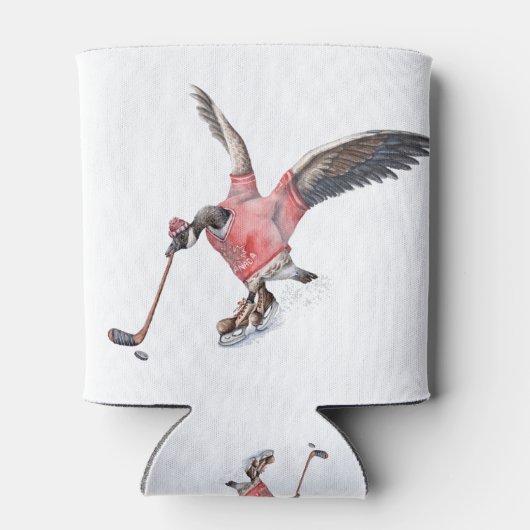 Canada Gans Spelen Hockey Blikjeskoeler (Achterkant)