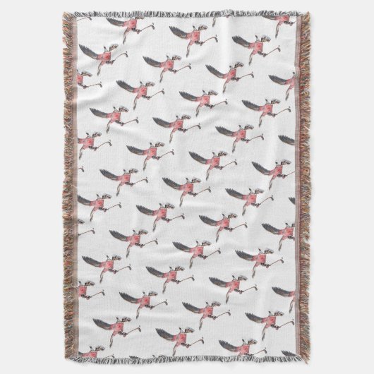 Canada Gans Spelen Hockey Deken (Voorkant Verticaal)