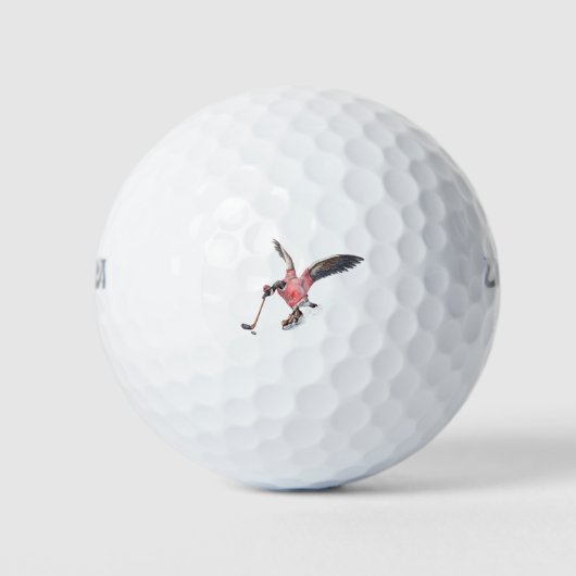 Canada Gans Spelen Hockey Golfballen (Voorkant)