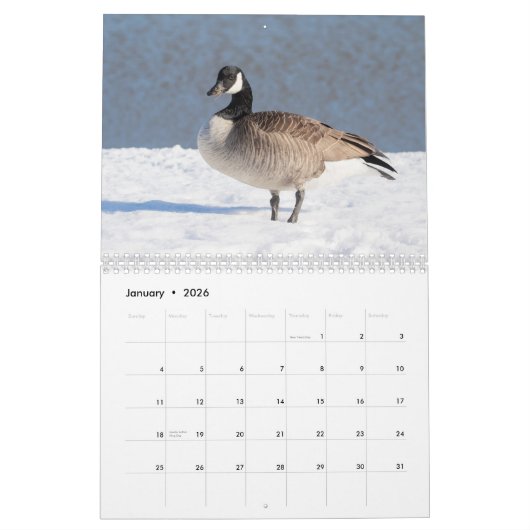 Canada Ganzen 2026 Kalender (Jan 2026)