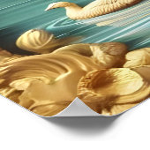 Canada Ganzen te midden van de Huilende Wilgen 36x Poster (Hoek)