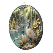 Canada Ganzen te midden van de Huilende Wilgen Dartbord (Voorkant Rechts)