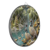 Canada Ganzen te midden van de Huilende Wilgen Dartbord (Voorkant Links)