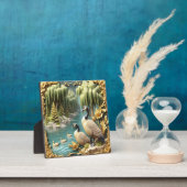 Canada Ganzen te midden van de Huilende Wilgen Fotoplaat (Insitu)