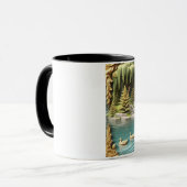 Canada Ganzen te midden van de Huilende Wilgen Mok (Voorkant links)