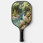 Canada Ganzen te midden van de Huilende Wilgen Pickleball Paddle (Voorkant)