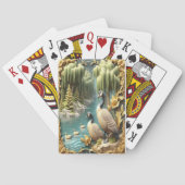 Canada Ganzen te midden van de Huilende Wilgen Pokerkaarten (Achterkant)
