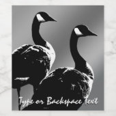 Canada Ganzenfles Etiketten Gouden Ganzenetiketten (Enkel label)