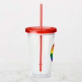Canada Gay Pride Acryl Drinkbeker (Rechts)