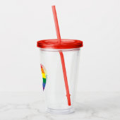 Canada Gay Pride Acryl Drinkbeker (Links)
