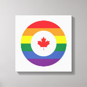 Canada Gay Pride Canvas Afdruk (Voorkant)