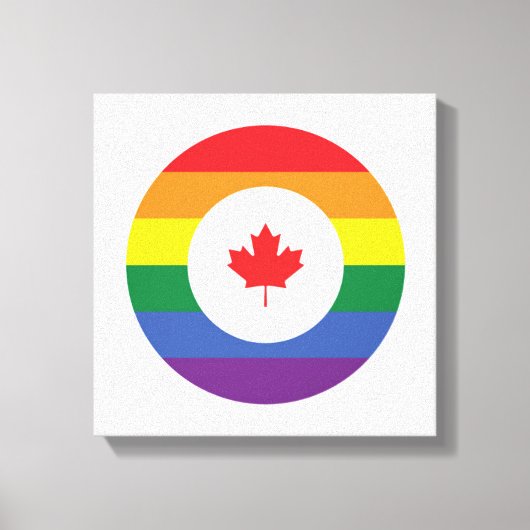 Canada Gay Pride Canvas Afdruk (Voorkant)