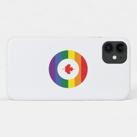 Canada Gay Pride Case-Mate iPhone Case (Achterkant (horizontaal))