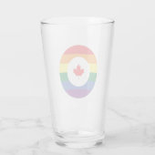 Canada Gay Pride Glas (Achterkant)