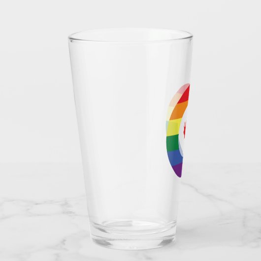 Canada Gay Pride Glas (Rechts)