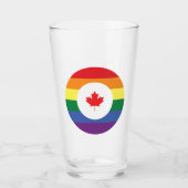 Canada Gay Pride Glas (Voorkant)