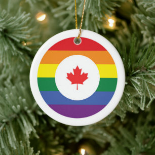 Canada Gay Pride Keramisch Ornament