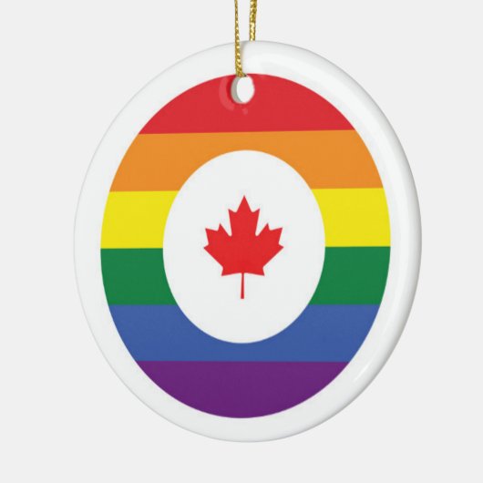 Canada Gay Pride Keramisch Ornament (Links)