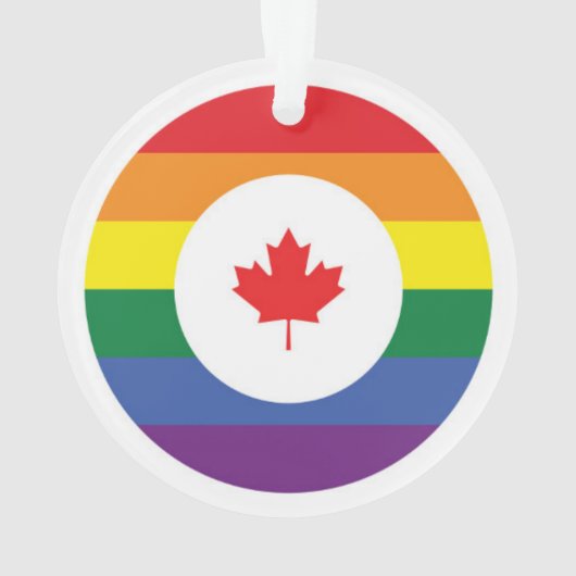 Canada Gay Pride Ornament (achterkant)